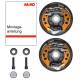 Brake support with the ALKO conversion kit RB2051