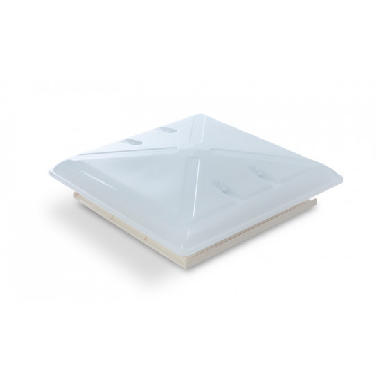 Roof hatch 400 x 400 mm - frosted glass - with roller blind and mosquito net