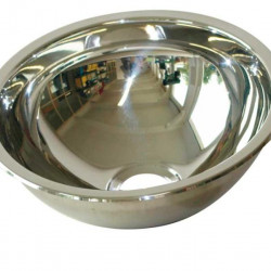 Washbasin, round, stainless steel 335