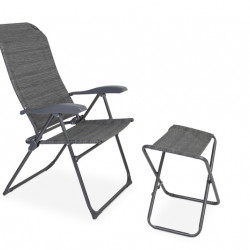 Barletta – Camping chair set with leg rest