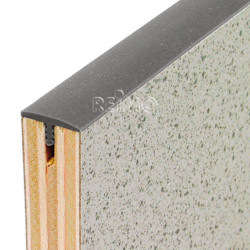 Standard 15mm T-edge edging - medium grey 40m