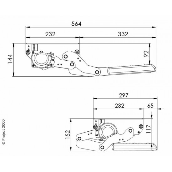 Series S electric step 700 mm 12 V
