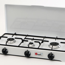 Parker 3-burner gas stove with flame failure device