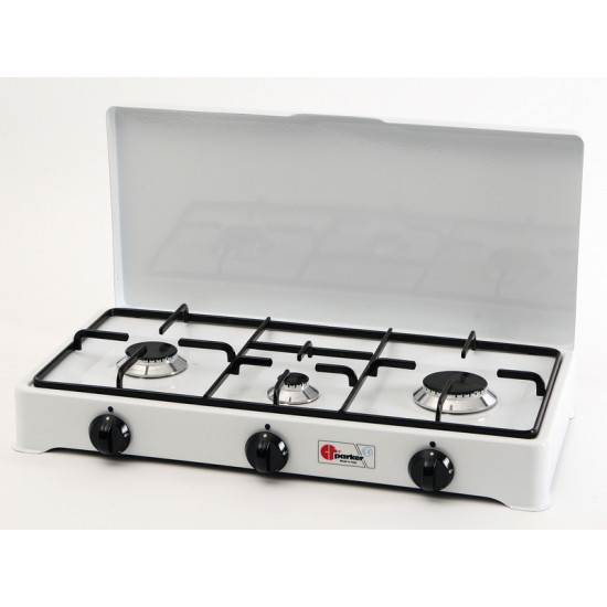 Parker 3-burner gas stove with flame failure device