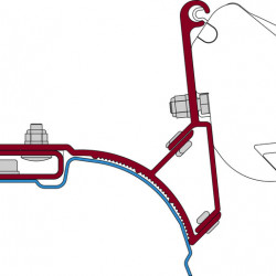 Fiamma adapter for VW-T5 Multivan or Transporter for Fiamma awning F35