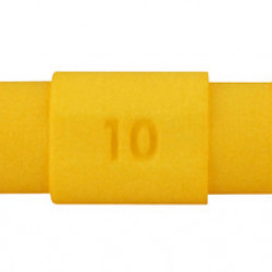 Straight connector for 10mm hose, 2 pcs. White/yellow