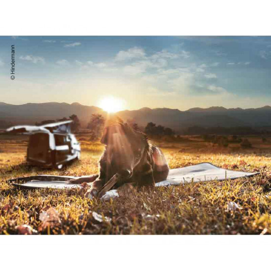 Thermal pet mat 100x50cm, light grey, non-slip