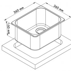 square sink