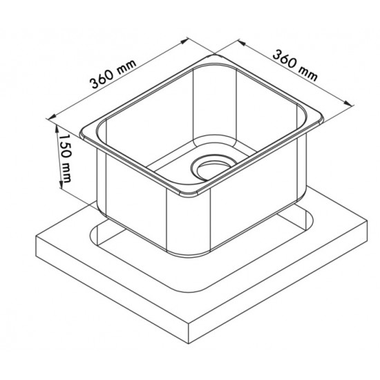 square sink
