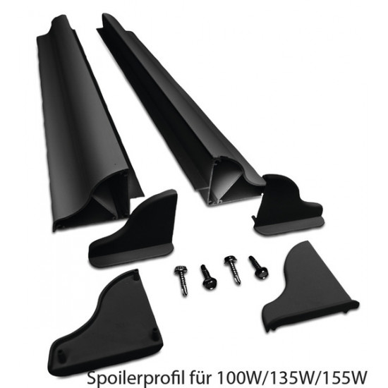 Fullblack solar panel complete sets - 100 to 190 W