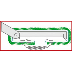 Doormat for steps, color: green