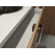 Surface-mounted bolt lock, push-lock - single-sided operation - brown