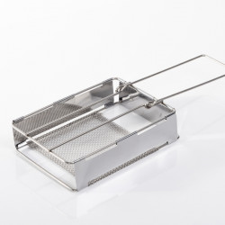 Foldable stainless steel sandwich maker
