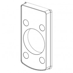 Door lock spacer plate for wall thickness 13mm for item no. 52601 / 52602