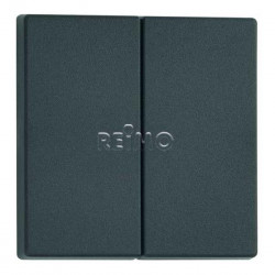 Flat double rocker switch for 821685. Slate grey. Loose, unpackaged.