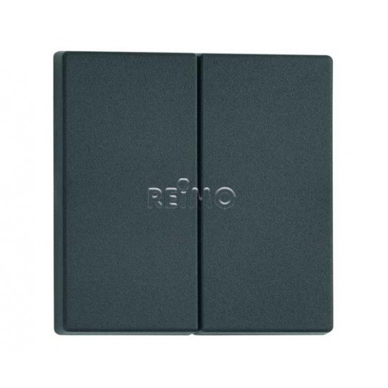 Flat double rocker switch for 821685. Slate grey. Loose, unpackaged.