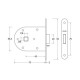 Recessed built-in lock