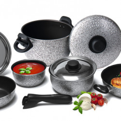 Rocky aluminum camping cookware set - 9 pieces