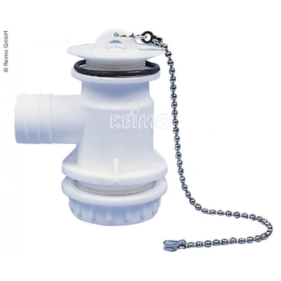 Angled drain fitting - with siphon and cleaning opening, pack of 10