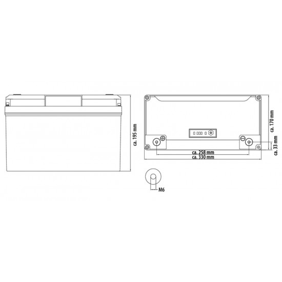 Carbest LiFePo4 Lithium Battery Li100BT-H 100Ah with Bluetooth and Heating Function