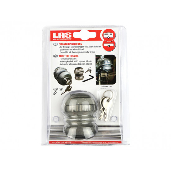 Anti-theft device for the caravan's coupling jaw