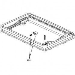 Push button with spring