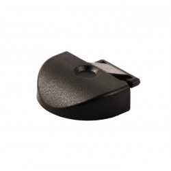 Lashing rail cover cap - Round - Black