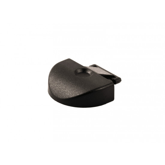 Lashing rail cover cap - Round - Black