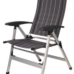 Camp4 Camping Chair Colima - Anthracite/white striped