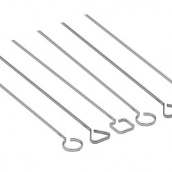Grill skewers, set of 6 made of stainless steel