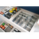 Purvario drawer runners - light grey / anthracite - set of 8