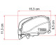 Fiamma F80S roof awning 3.4m, for vans and motorhomes