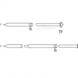 Aluminum storm pole with 1.2mm ground spike