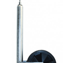Trailer support wheel - plastic rim - 215 x 65 mm
