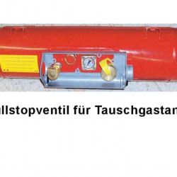 Fill stop exchange gas tank
