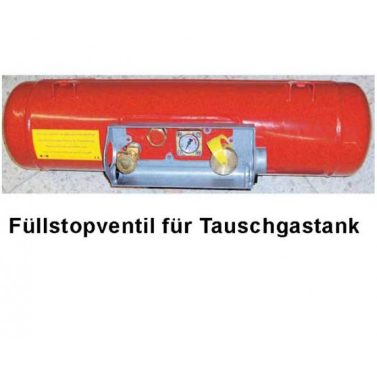 Fill stop exchange gas tank