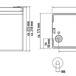 LiFePO4 battery MC-LB150 - 150 Ah
