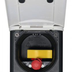 Gas outlet with magnetic closure - Dark grey