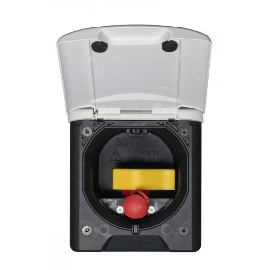 Gas outlet with magnetic closure - Dark grey