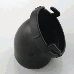 Mounting tube with seal, black