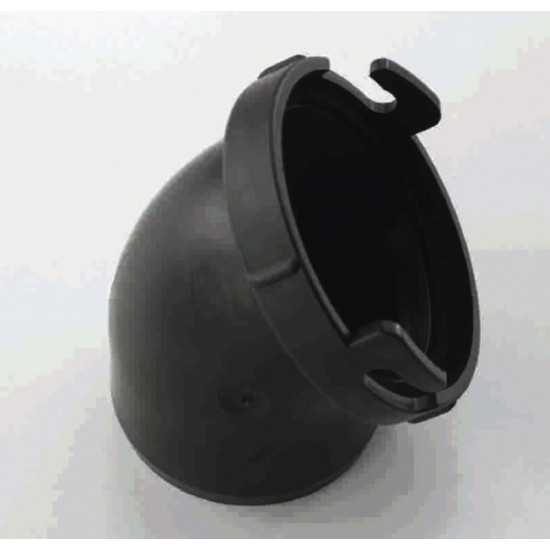 Mounting tube with seal, black