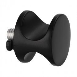 Round push-lock set - nickel-plated, finely ground