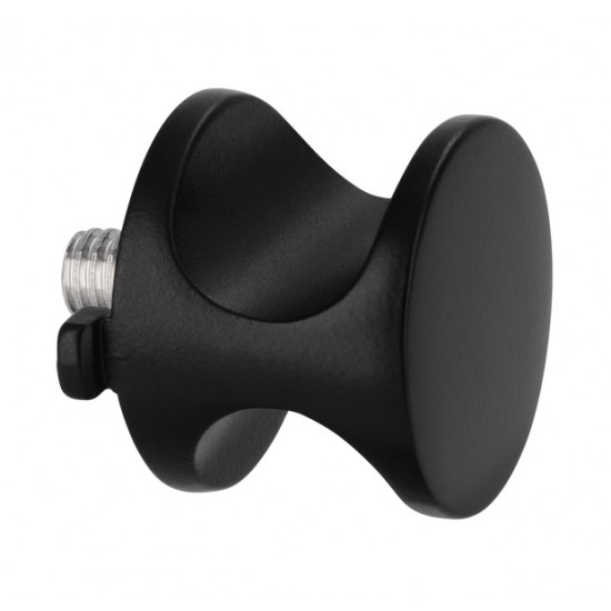 Round push-lock set - nickel-plated, finely ground