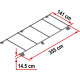 Roof rack for Fiat Ducato, Peugeot Boxer, Citroen Jumper from 2006 onwards