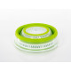 Foldable salad spinner with lid including sieve and bowl - White/Green
