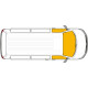 Isoflex thermal mats for Renault Trafic I up to 2001 - cab - 3-piece