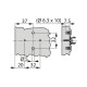 TIOMOS 1D cross mounting plate with 4-point fastening