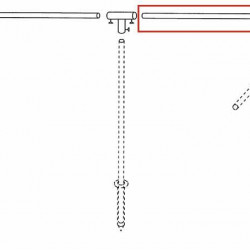 Windbreak rod intermediate tube, steel