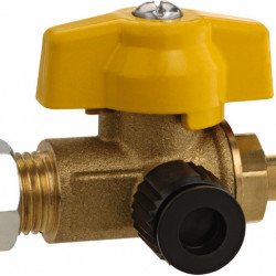 Testing device for 8 mm pipe system