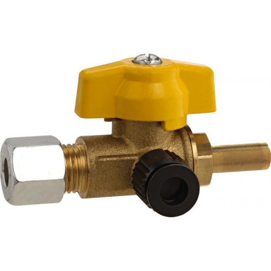Testing device for 8 mm pipe system